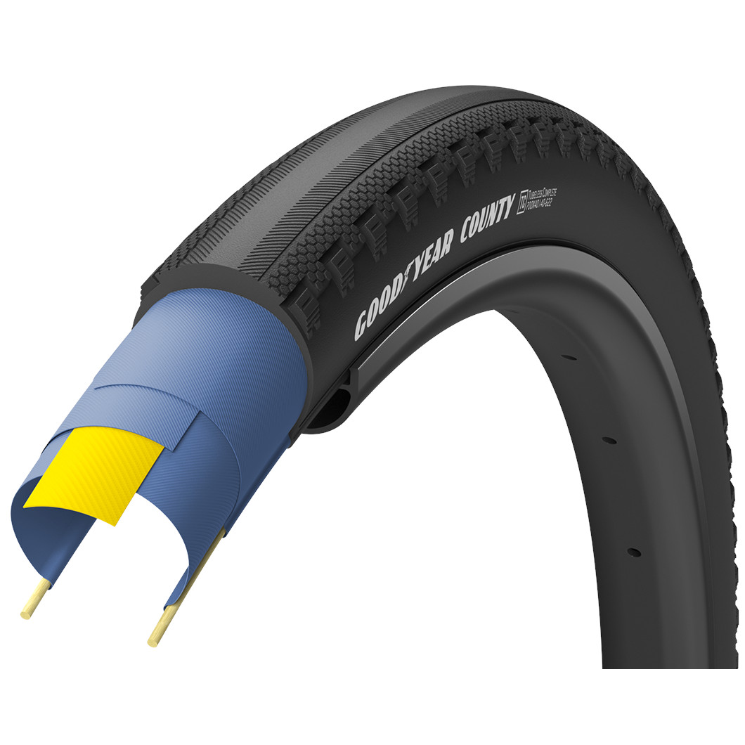 Productfoto van Goodyear County Ultimate - Tubeless Complete - Vouwband - 35-622 - zwart