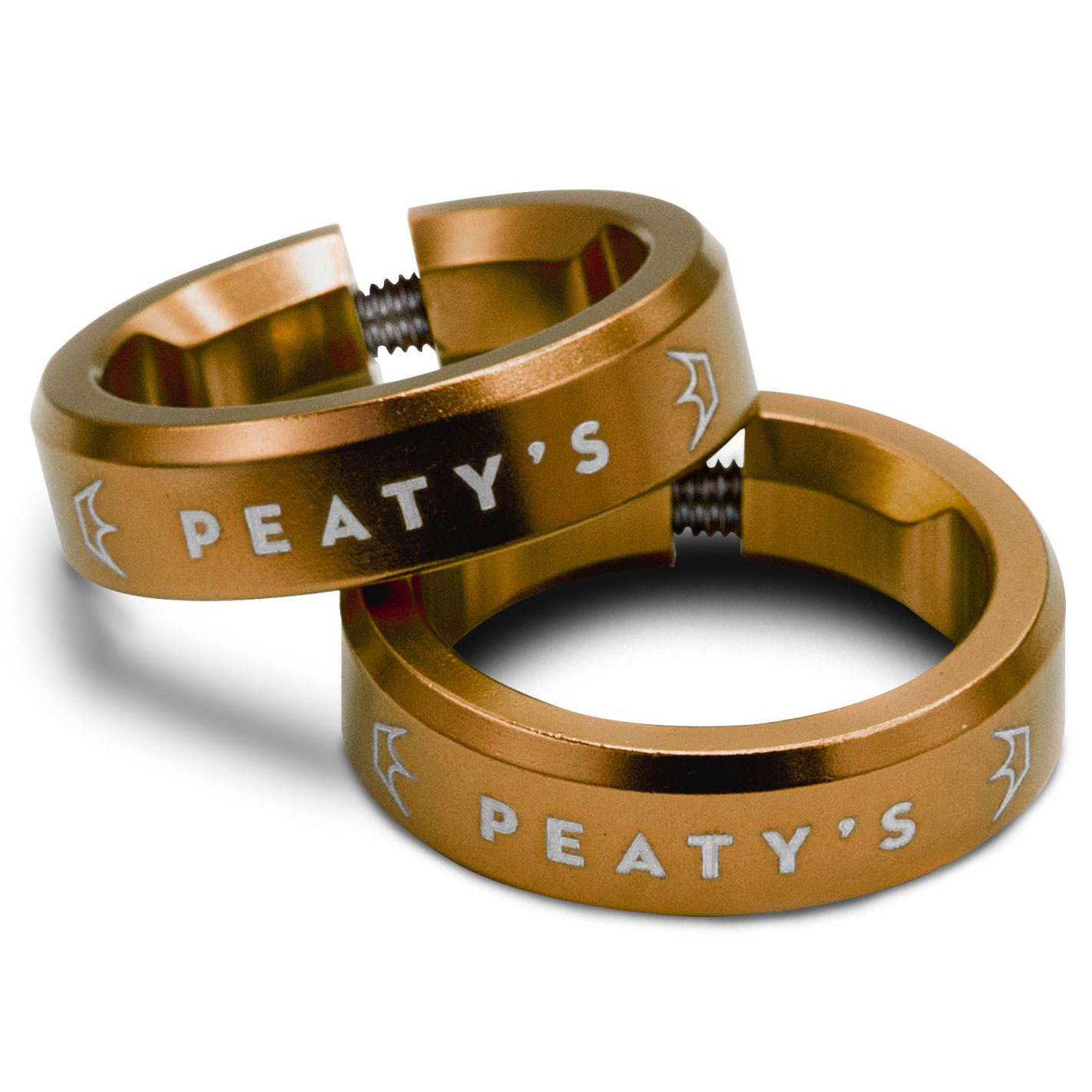 Produktbild von Peaty&#039;s Monarch Grips Lockrings Klemmringe - Bourbon