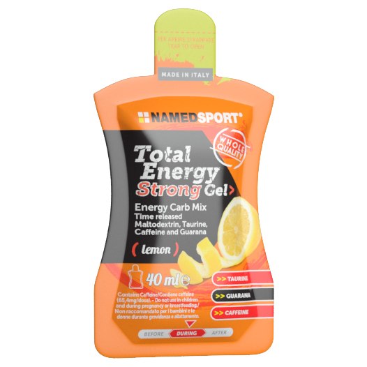 Produktbild von NAMEDSPORT Total Energy Strong Gel Lemon + Koffein - 24x40ml