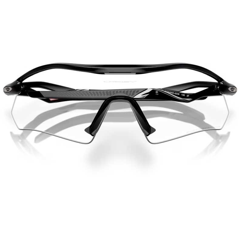 Oakley Radar Plate Glasses - Polished Black/Clear - Black Iridium