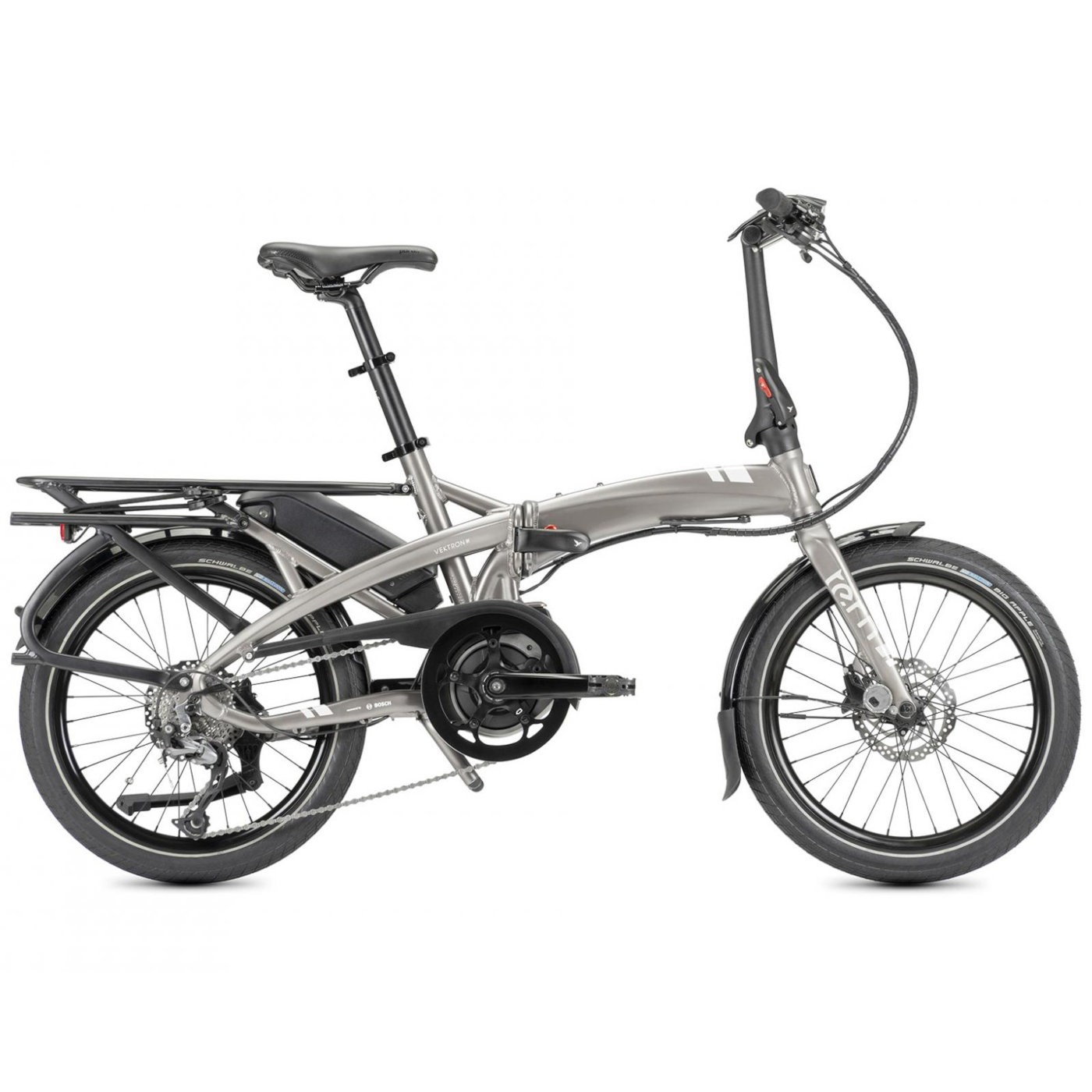 Productfoto van Tern Vektron Q9 - 20 Inches City Folding E-Bike - 2024 - satin metallic silver/silver