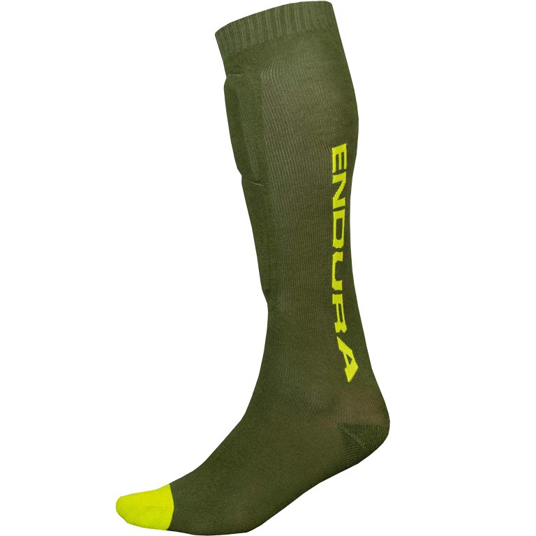 Produktbild von Endura SingleTrack Schienbeinprotektor Socken - waldgrün