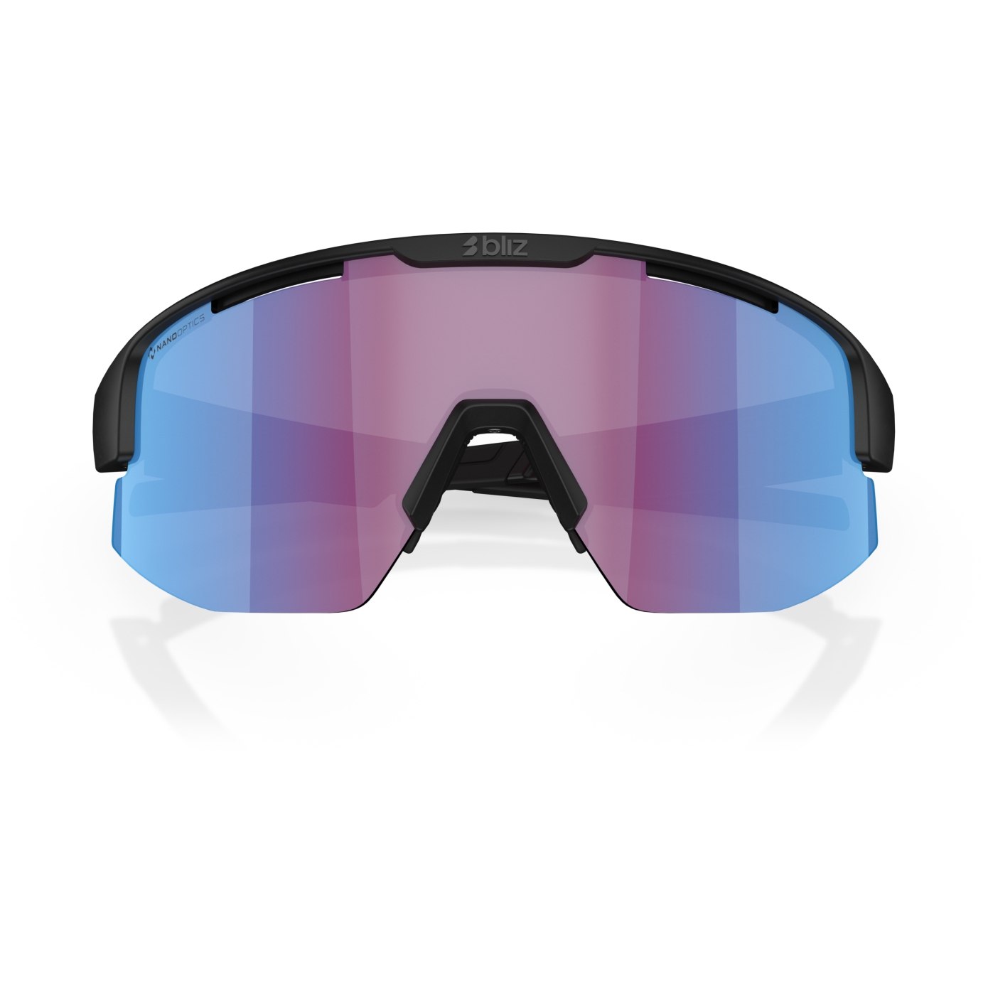 Bliz Matrix Nordic Light Glasses - Matt Black - Begonia/Blue Multi