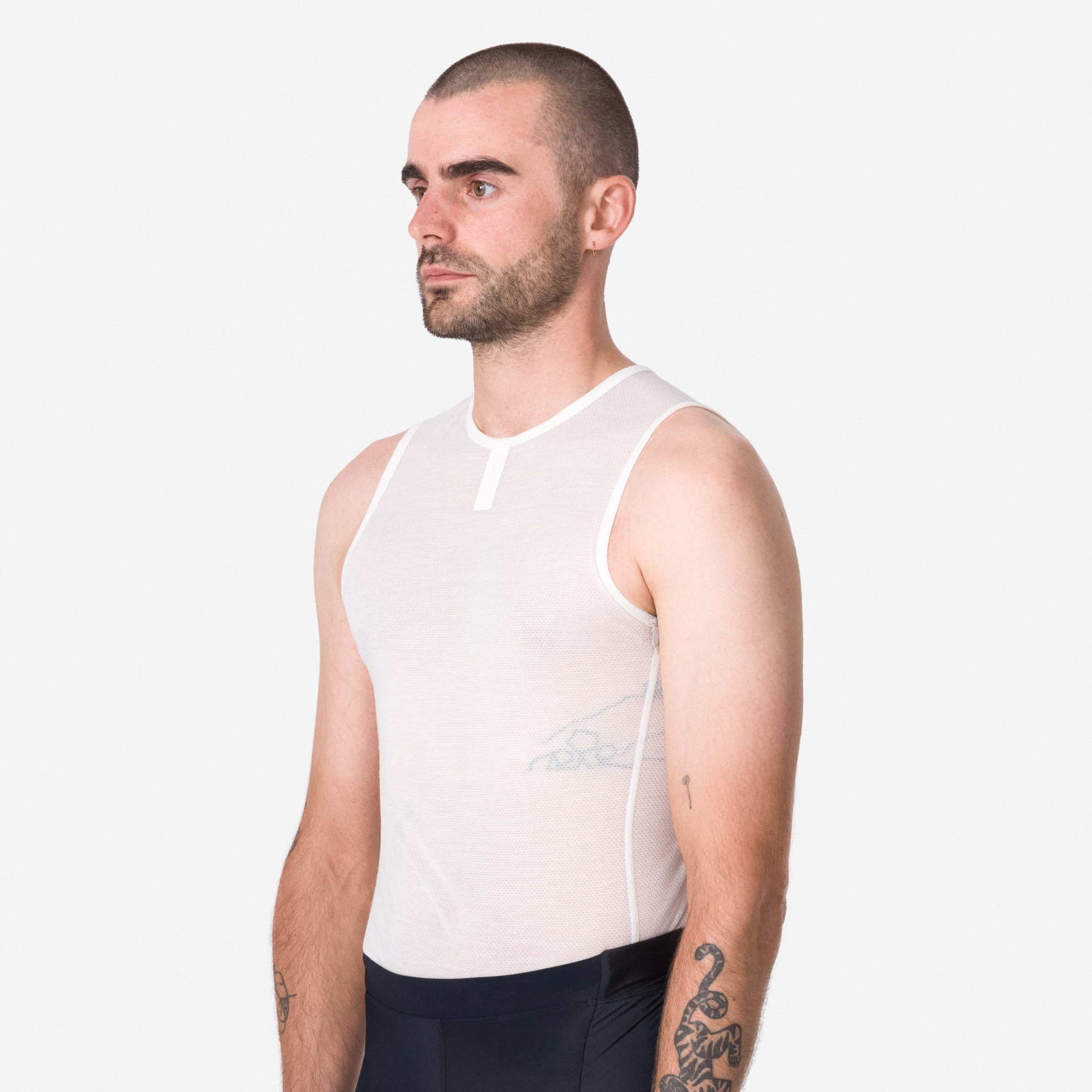 Rapha Merino Lightweight Sleeveless Baselayer Men - cream/white