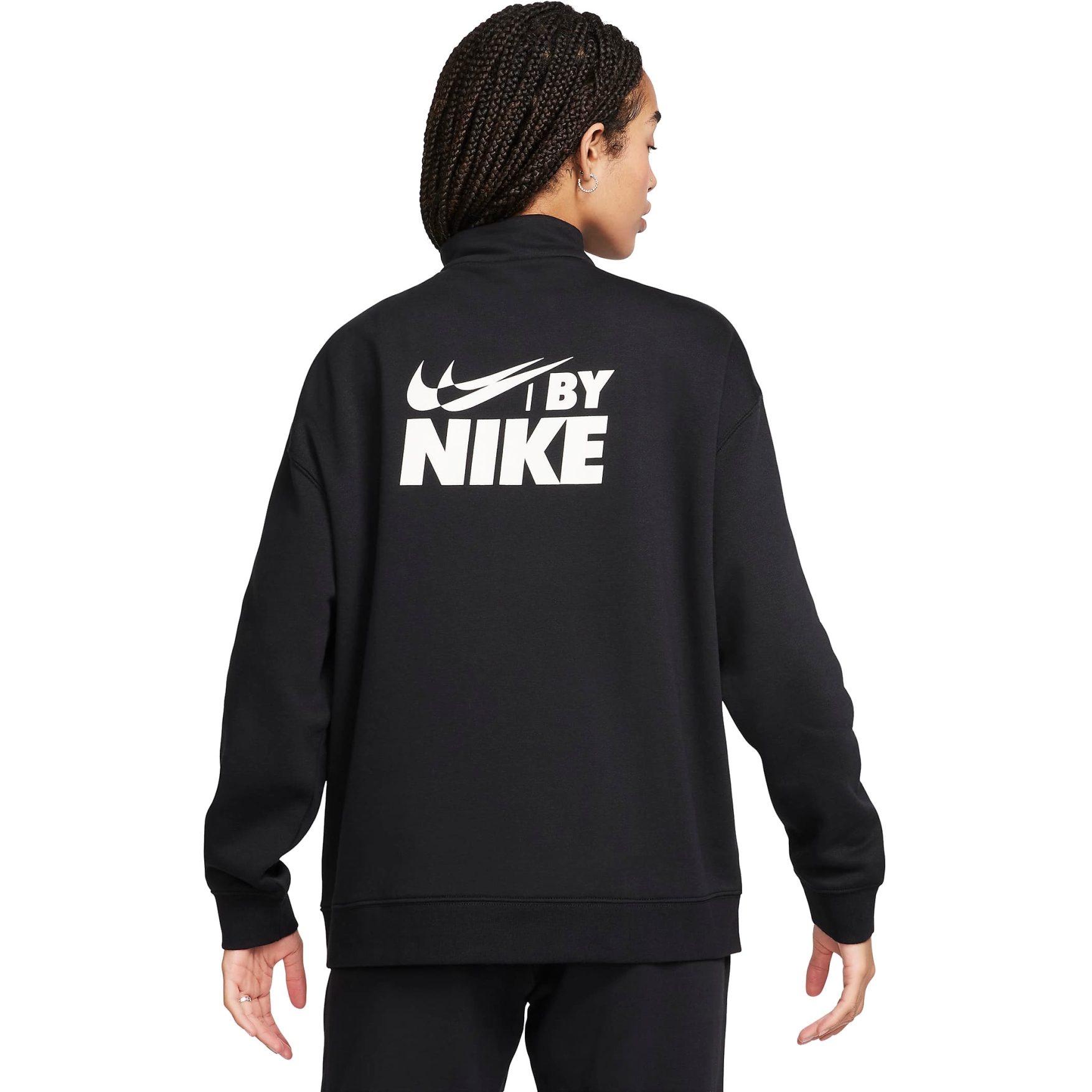 Black nike half zip pullover on sale