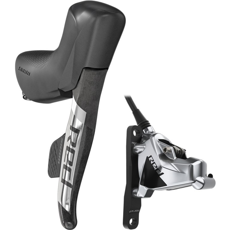 Picture of SRAM RED eTap AXS HRD Shift-Brake Control + Hydraulic Disc Brake | Flat Mount | Moto - right | front | 2x12-speed - black/silver