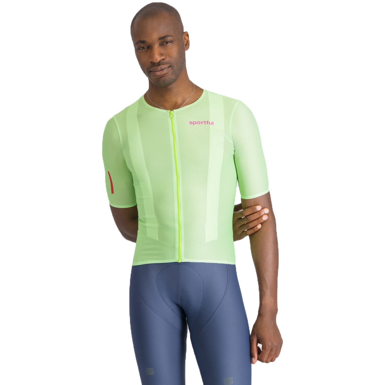 Спортивная легкая мужская майка из 2 предметов - 3504 Electric Aloe green