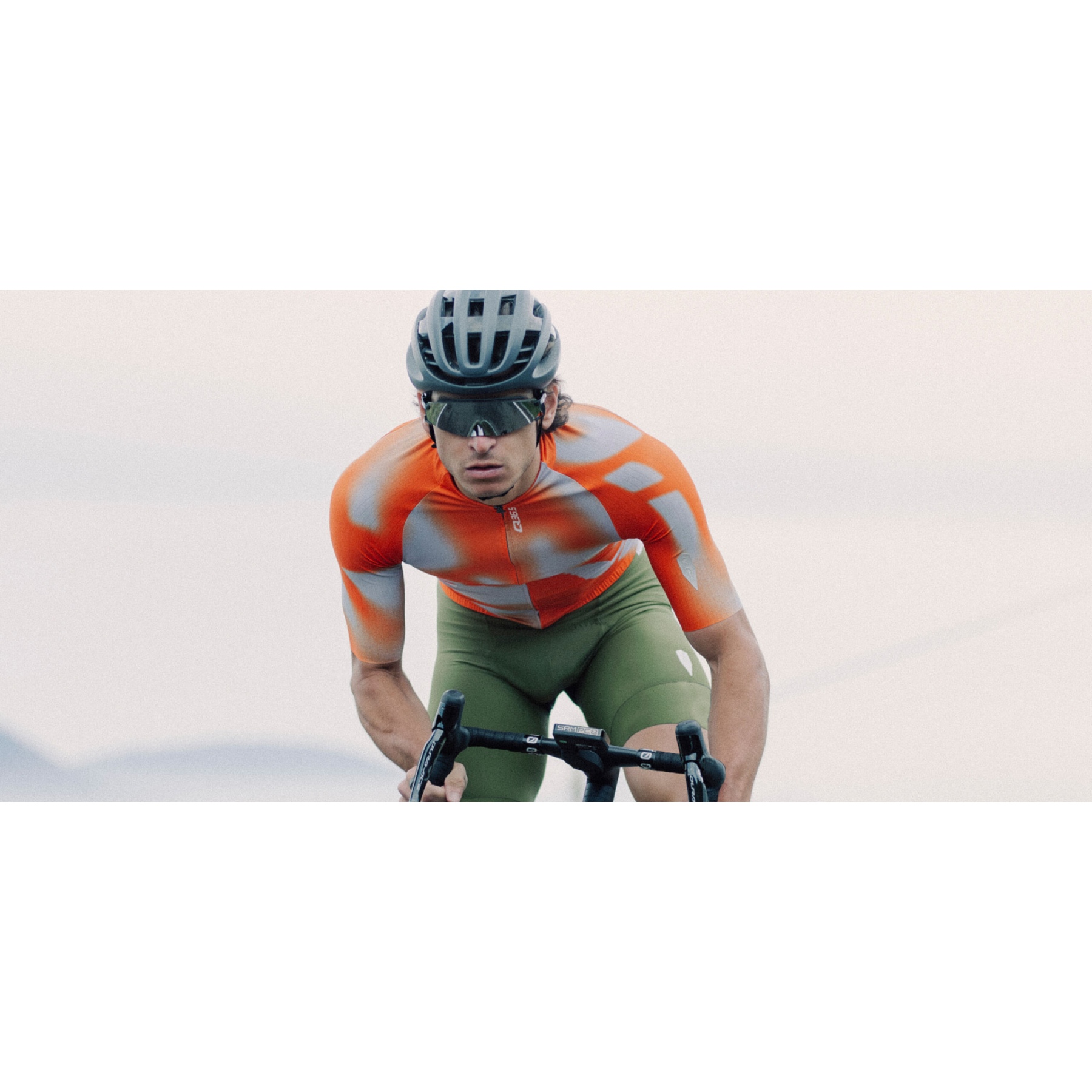 Q36.5 Gregarius Pro Big Logo Short Sleeve Jersey Men - poppy