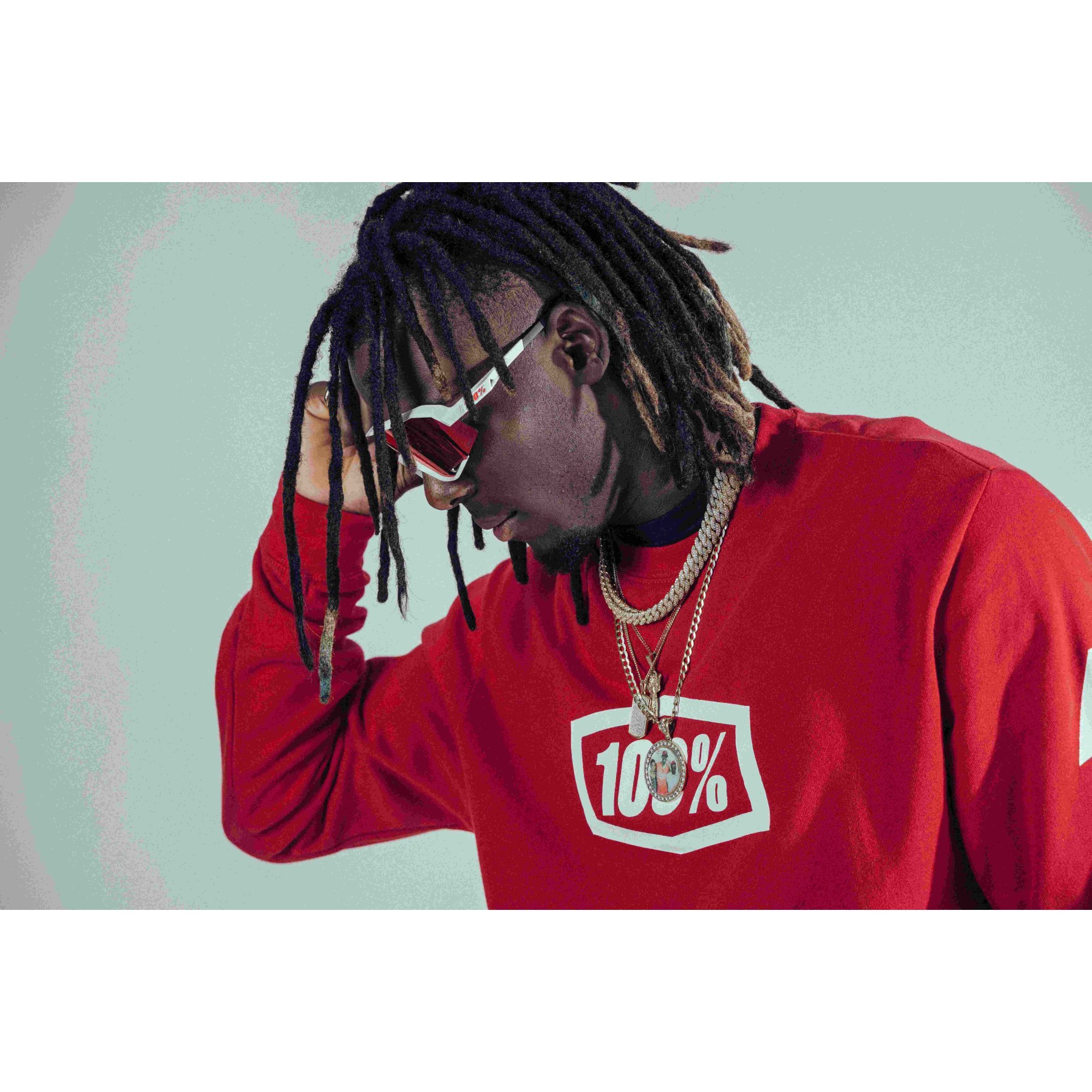 100% Slendale Glasses - Matte Black - Smoke | BIKE24