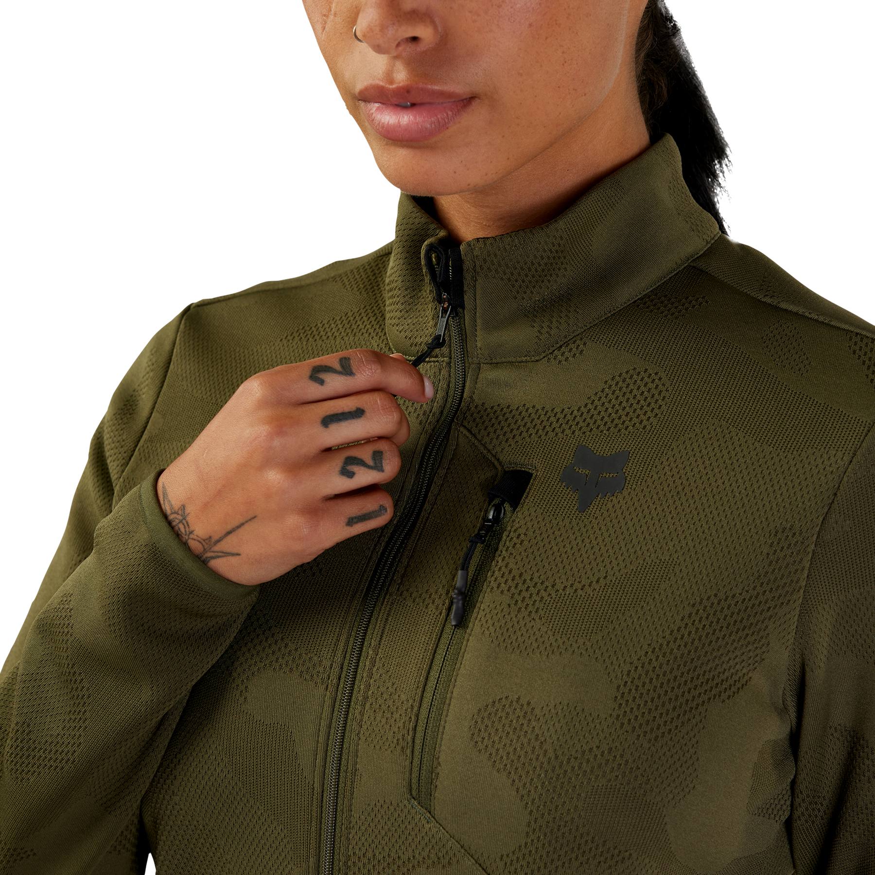 FOX Ranger Full-Zip Midlayer Women - olive green | BIKE24