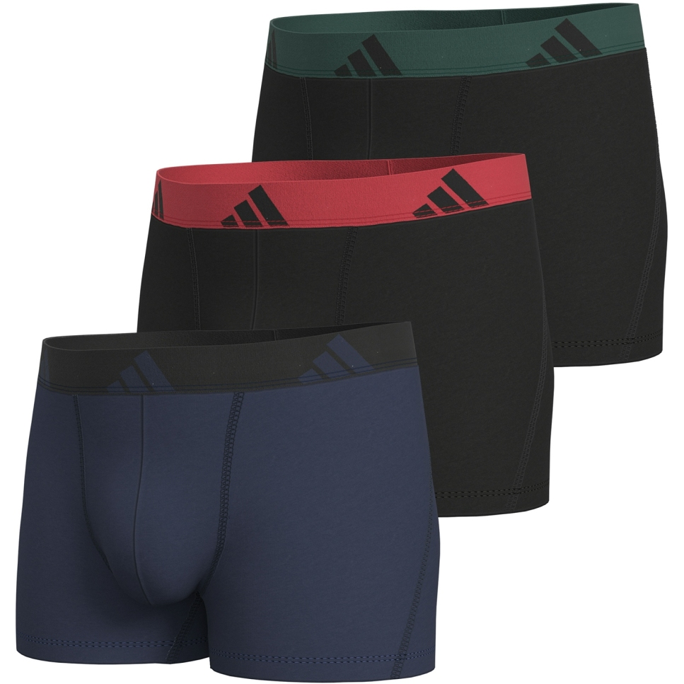спортивное нижнее белье adidas Active Flex Cotton Trunk Men - 3 упаковки - 902 шт. в ассортименте
