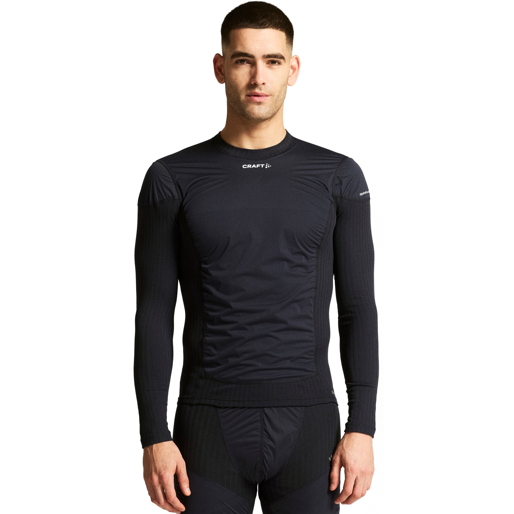 Мужской длинный рукав CRAFT Active Extreme X Wind - Черный/Гранит