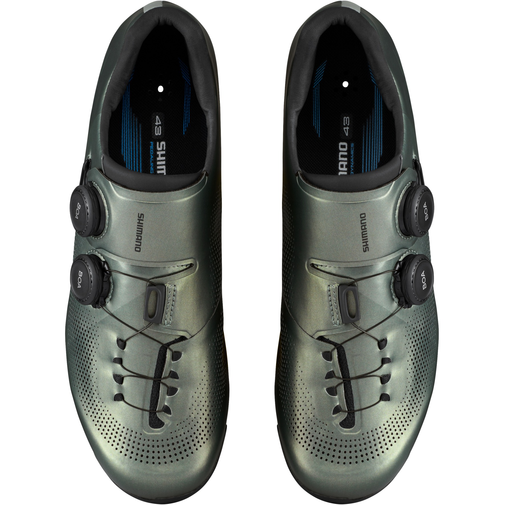 Shimano SH-RC703 Road Shoes Men - Wide - Sage Green | BIKE24