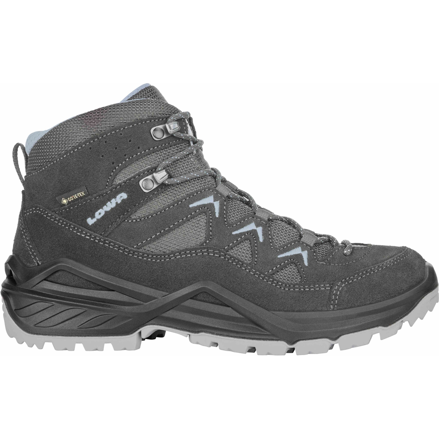 Picture of LOWA Sirkos Evo GTX Mid Women&#039;s Shoes - anthracite/ice blue
