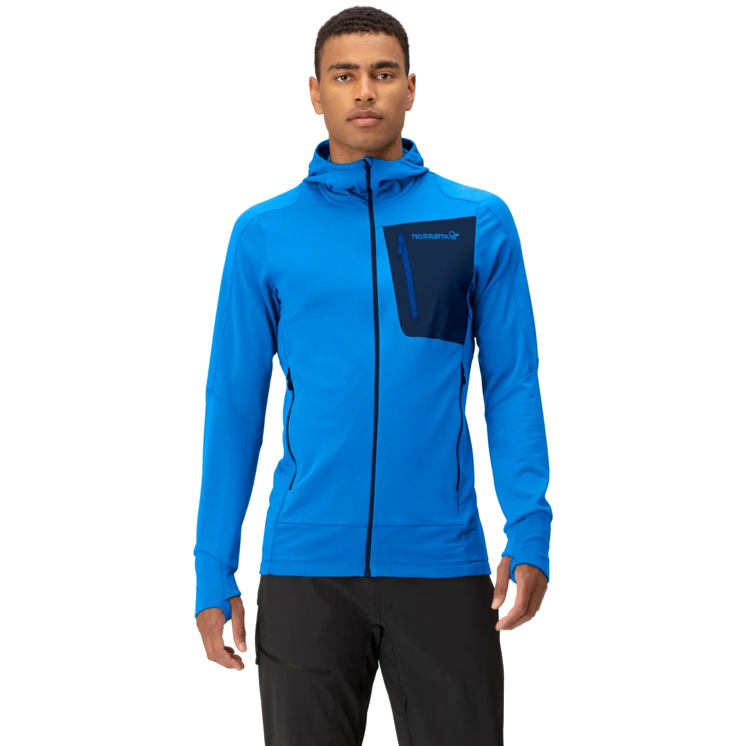 Produktbild von Norrona falketind Power Grid Hood Jacke Herren - Skydiver