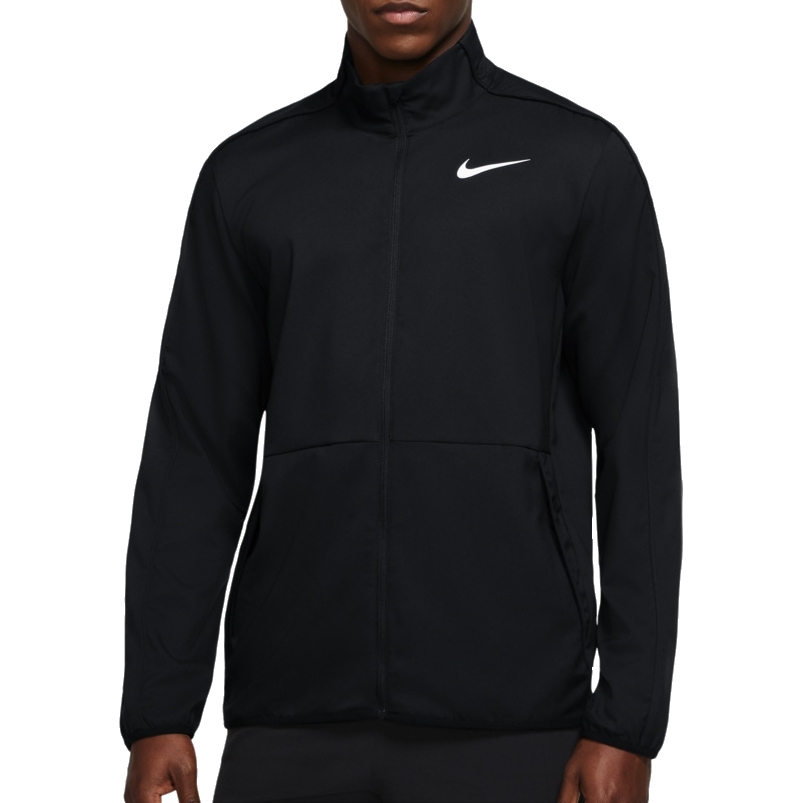 Produktbild von Nike Dri-FIT Herren-Trainingsjacke aus Webmaterial - schwarz/schwarz/weiß DM6619-011
