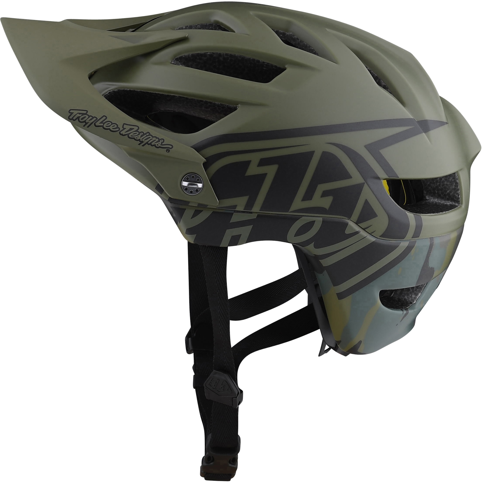 Productfoto van Troy Lee Designs A1 MIPS Youth Helmet - camo army