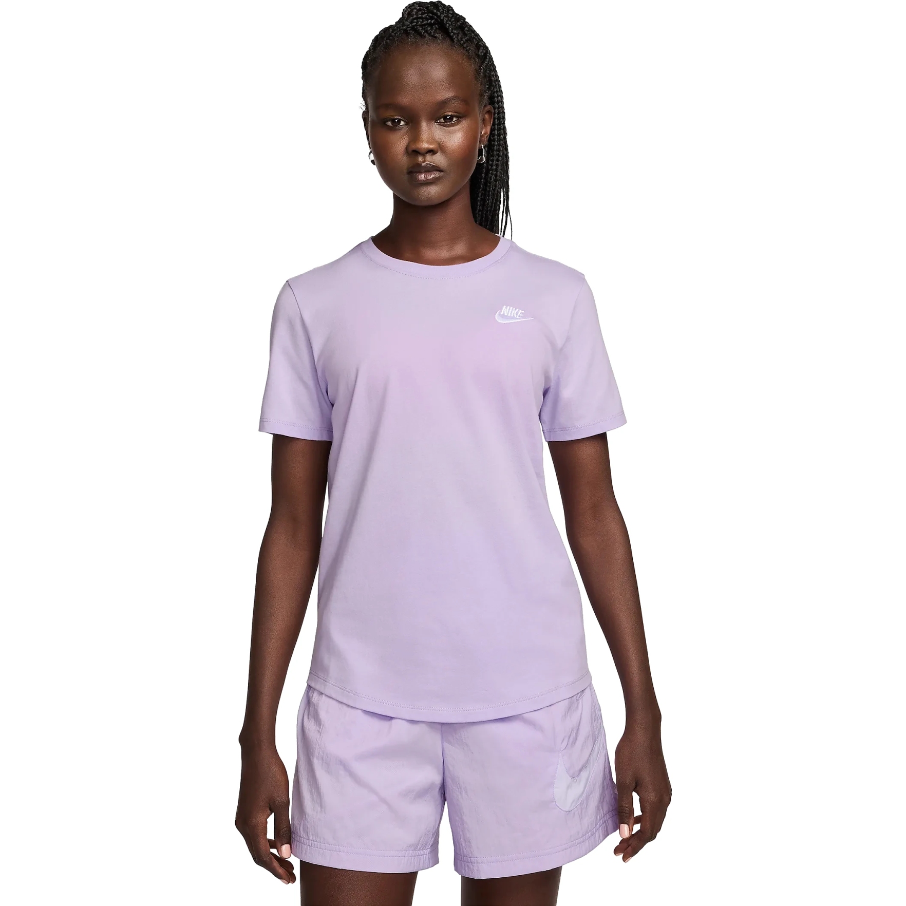 Produktbild von Nike Sportswear Club Essentials T-Shirt Damen - violet mist/white DX7902-511