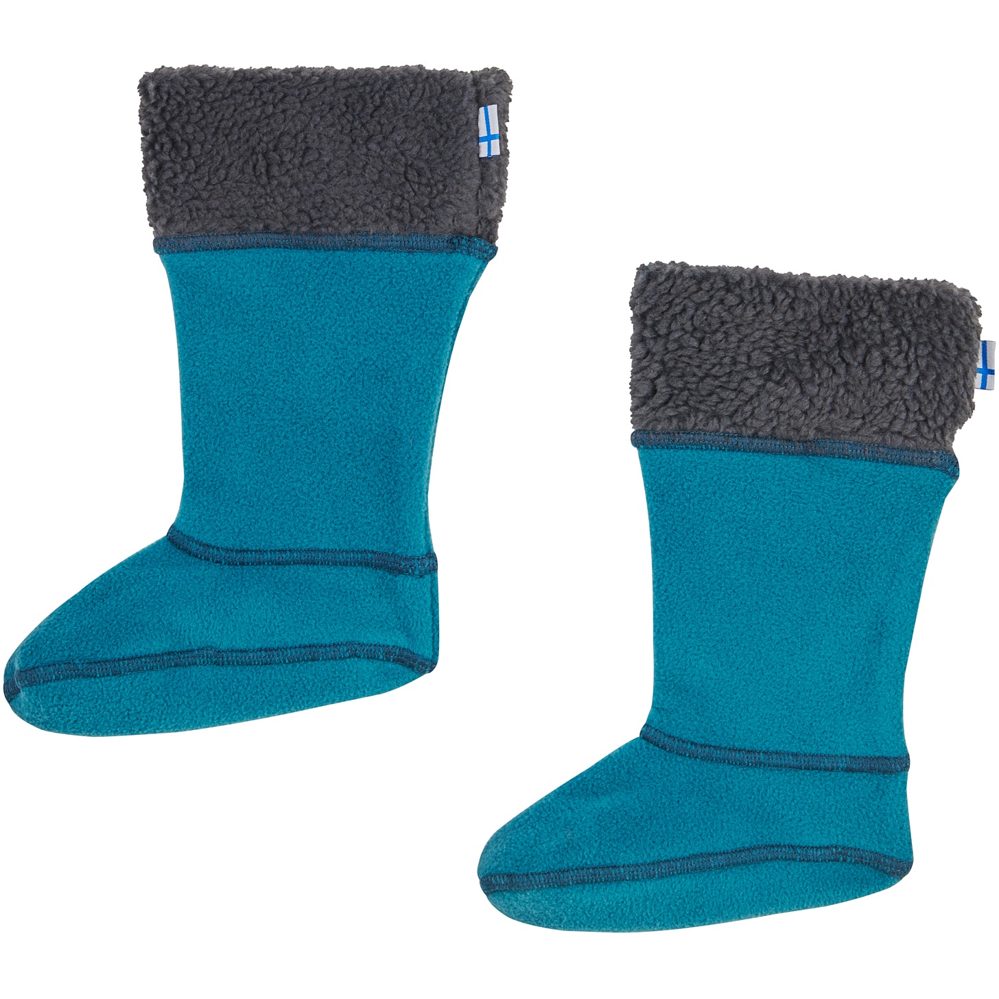 Picture of Finkid SUKKA Kids Boot Socks - for KUMI Rubber Boots - deep teal