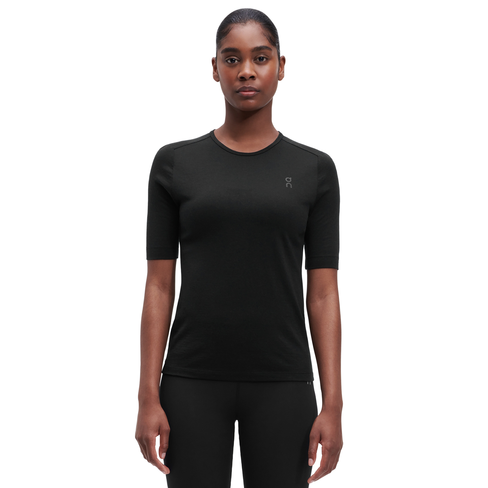 Productfoto van On Merino-T Dames T-Shirt - Black