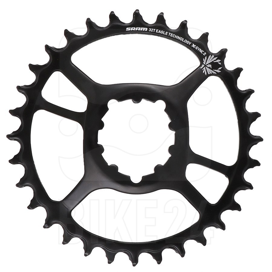 Picture of SRAM Eagle X-SYNC 2 STEEL Direct Mount Chainring - 6mm Offset - black