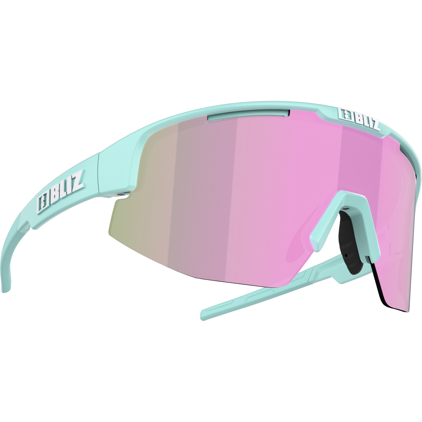 Produktbild von Bliz Matrix Small Brille - Matt Pastel Mint / Brown with Rose Multi