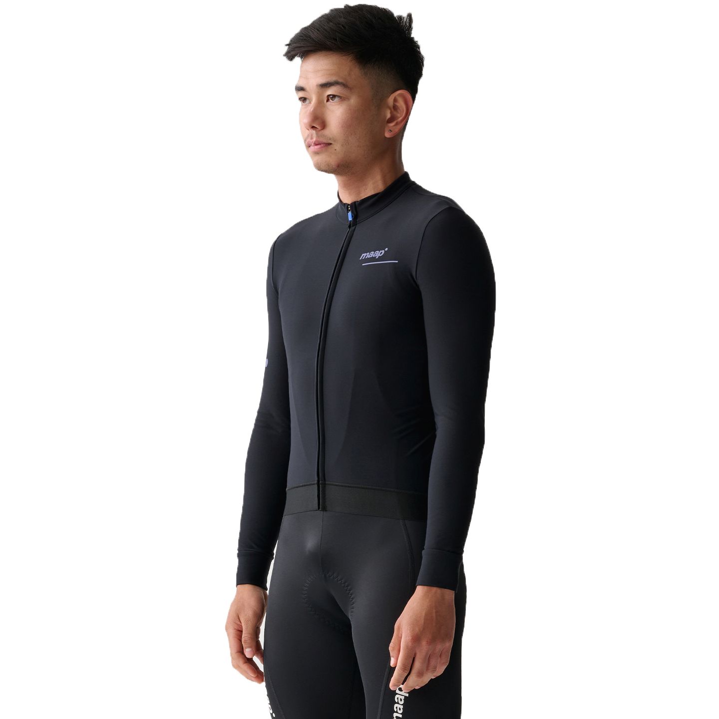 Picture of MAAP Training Thermal Long Sleeve Jersey 2.0 Men - black/lavender