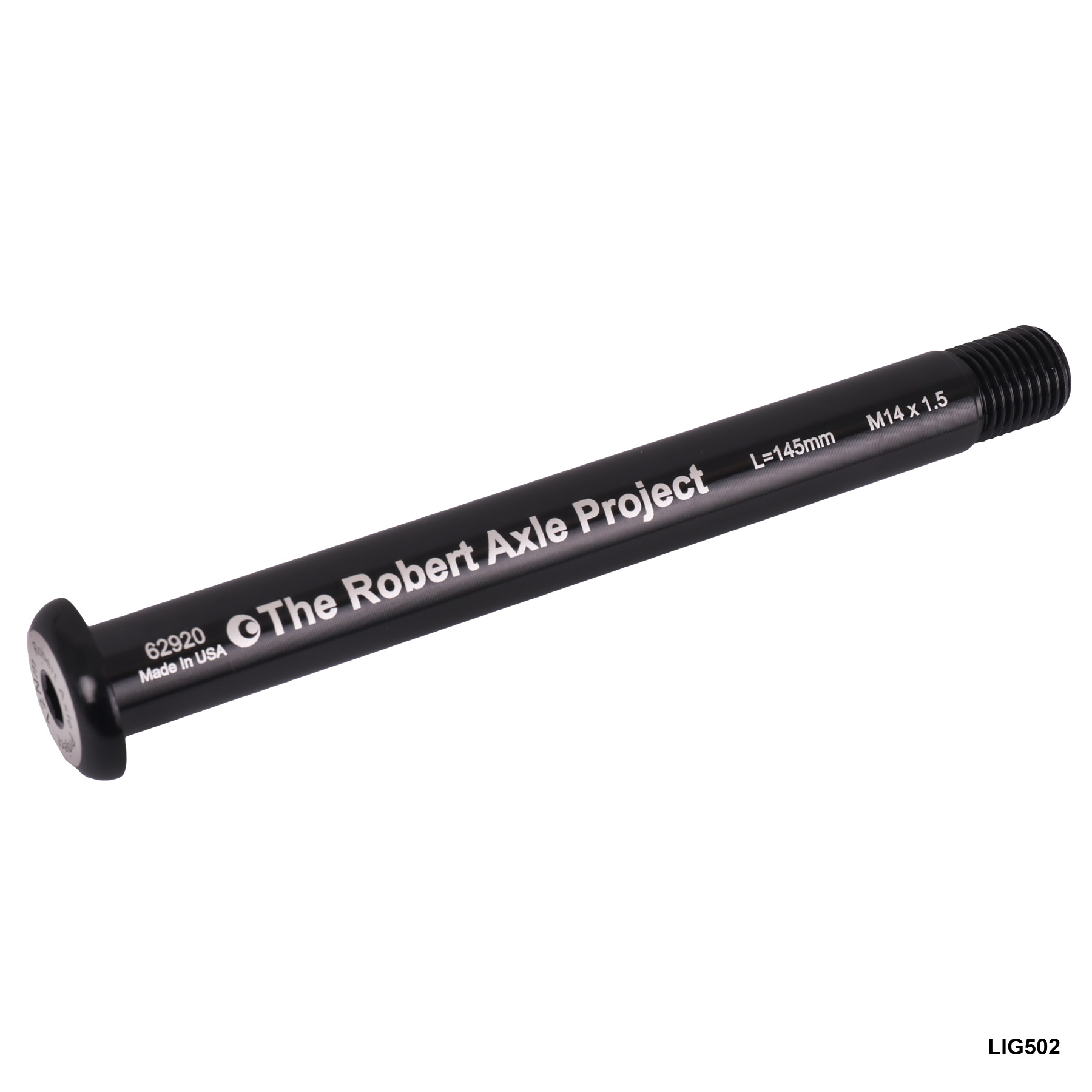 Picture of The Robert Axle Project - Lightning Thru Axle for Front Wheel - 15x100/110mm - M14x1.5 133-155mm - LIG502/504/508/509