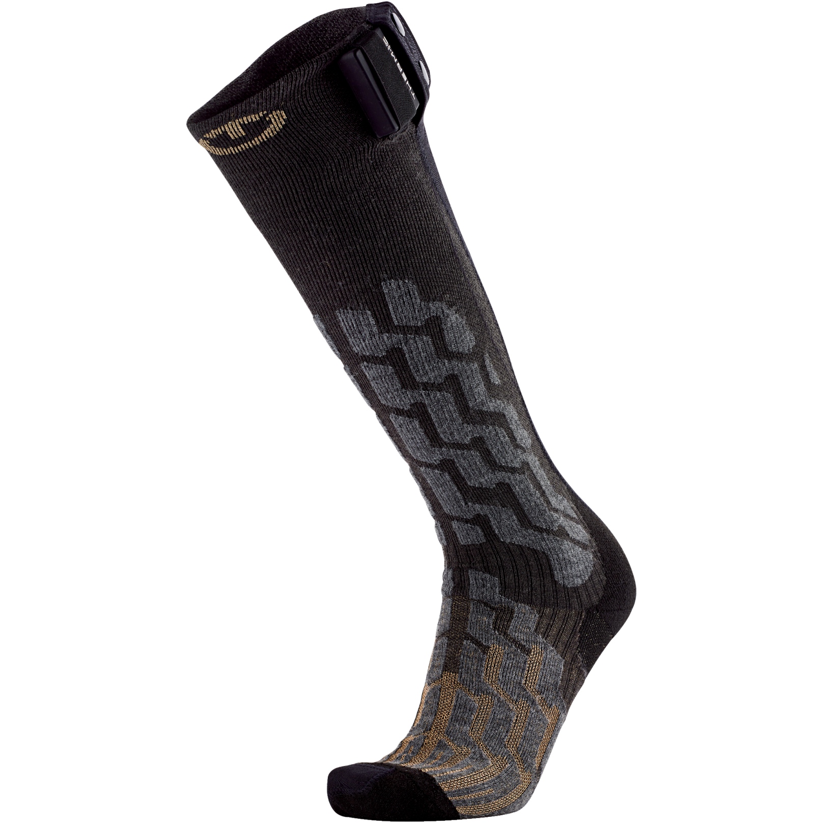 Picture of therm-ic Powersock Heat Fusion Women&#039;s Socks - grey / gold