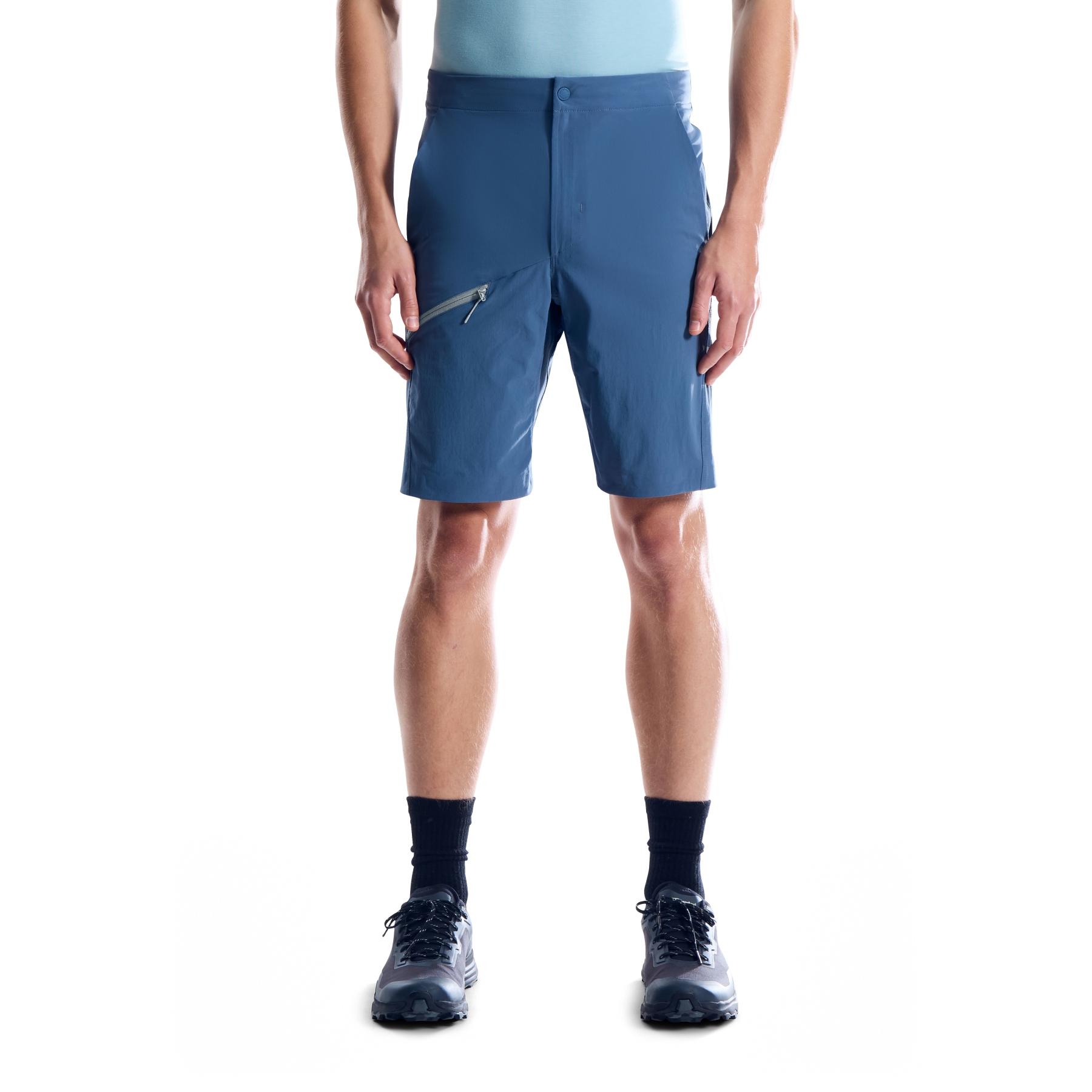 Short De Marche Berghaus Garçon – 13 Ans – Bleu – État Très Bon