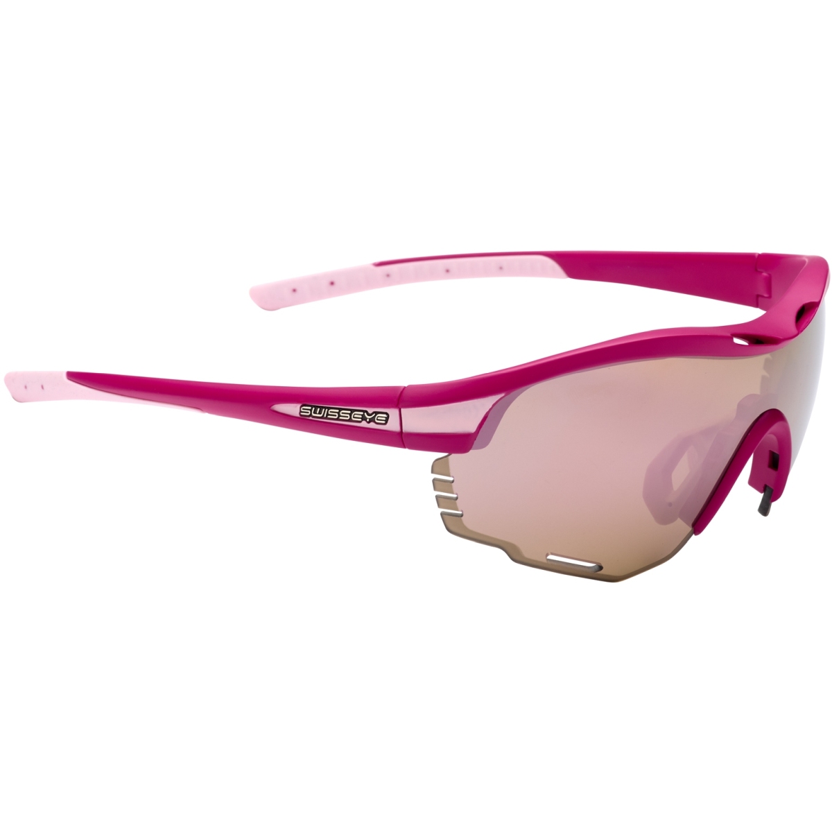 Picture of Swiss Eye Novena Re+ S Glasses - Berry Matt/Rosé - Brown Rosé Revo + Orange + Clear 14583