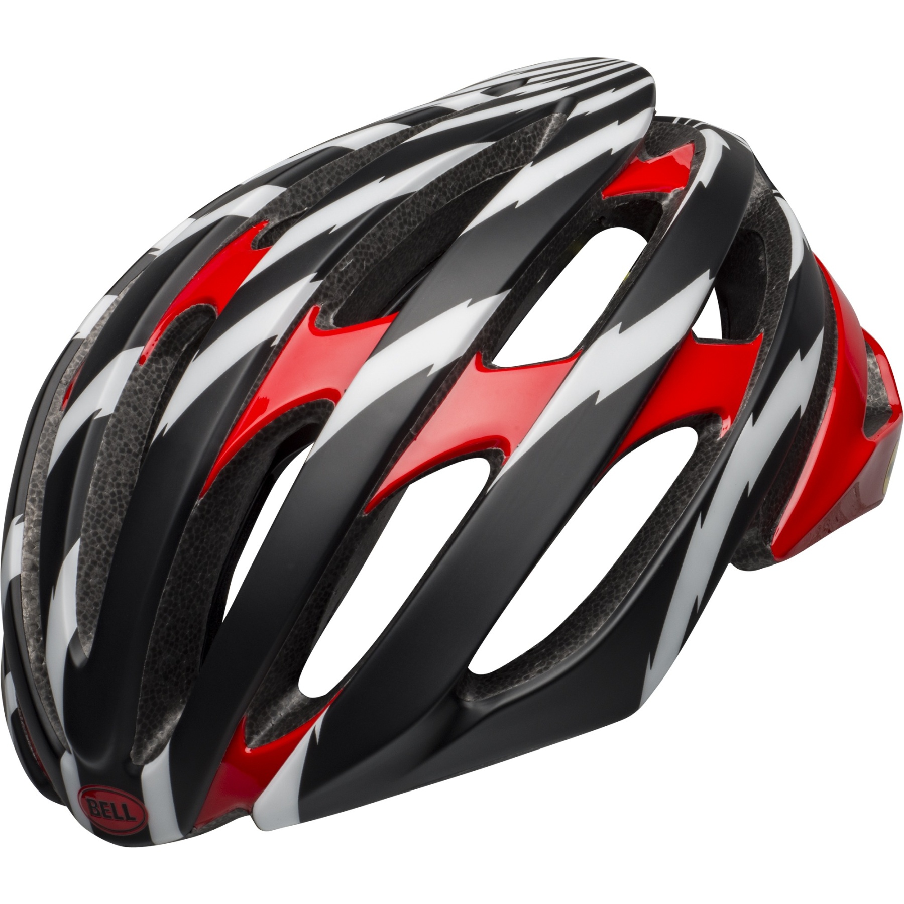 Picture of Bell Stratus MIPS Helmet - vertigi mat/gl black/red/white