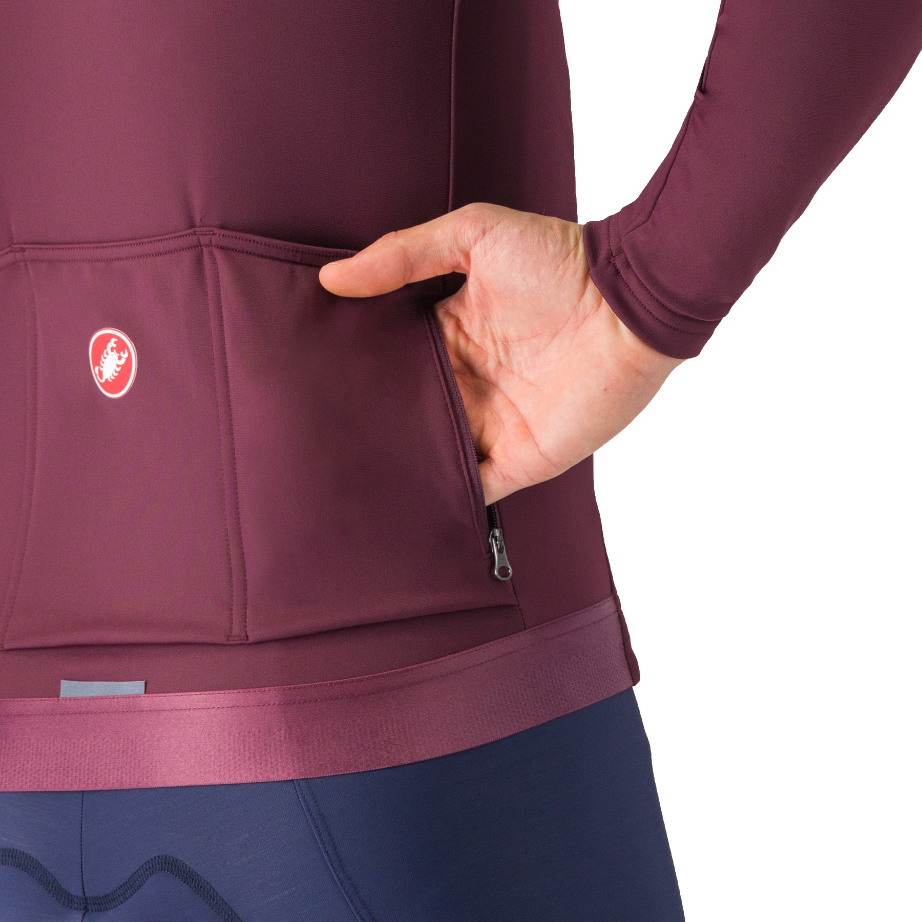 Castelli Espresso Thermal Jersey Men - deep bordeaux 625 | BIKE24