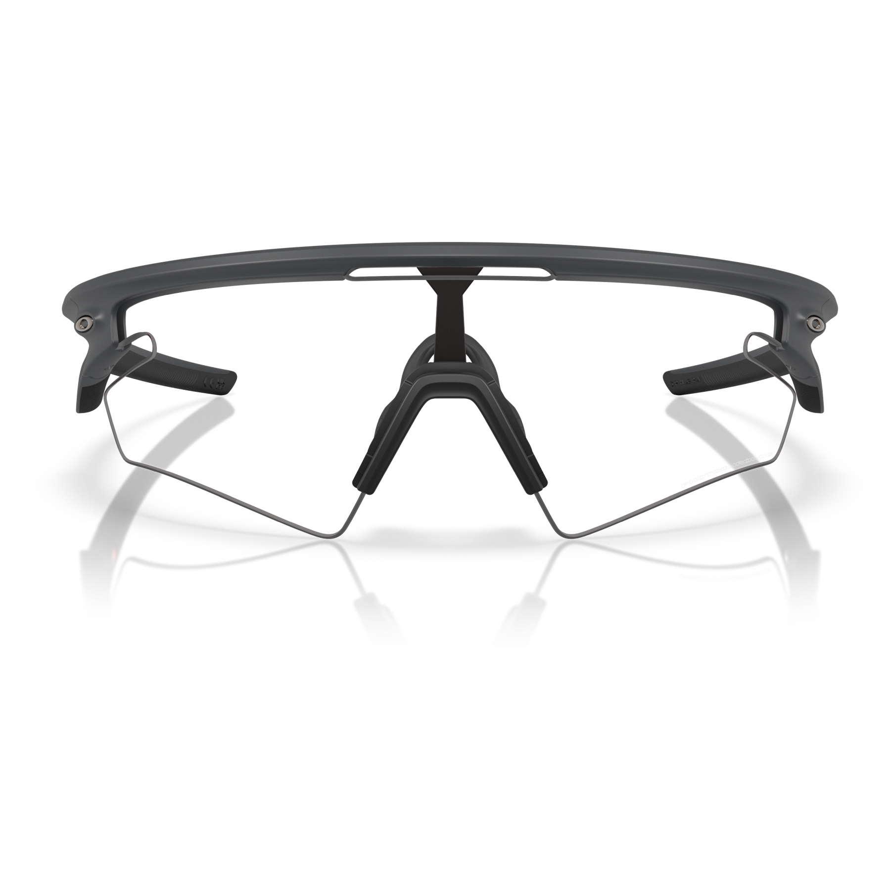 Oakley Sphaera Slash Glasses - Carbon/Clear - Black Photochromic