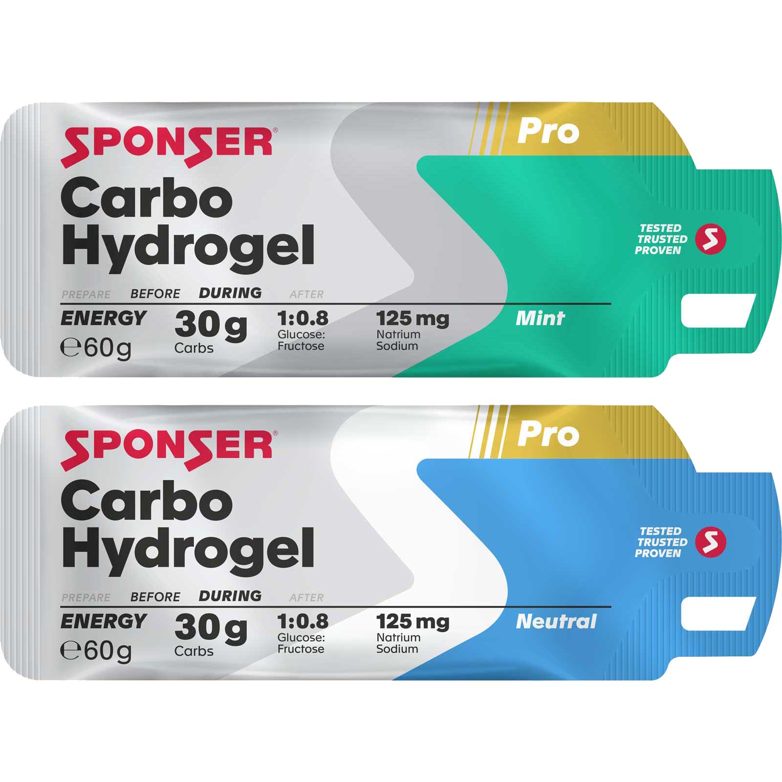 Produktbild von SPONSER Carbo Hydrogel - Energie-Gel - 60g