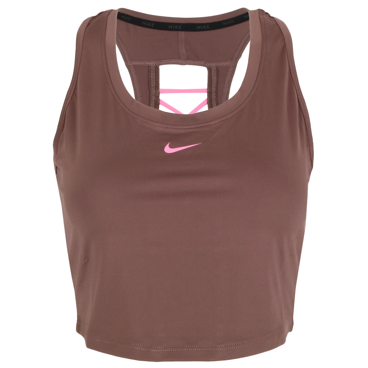 Photo produit de Nike Debardeur Femme - One Dri-FIT Novelty Cropped - plum eclipse/pink glow/pink glow DX0004-291