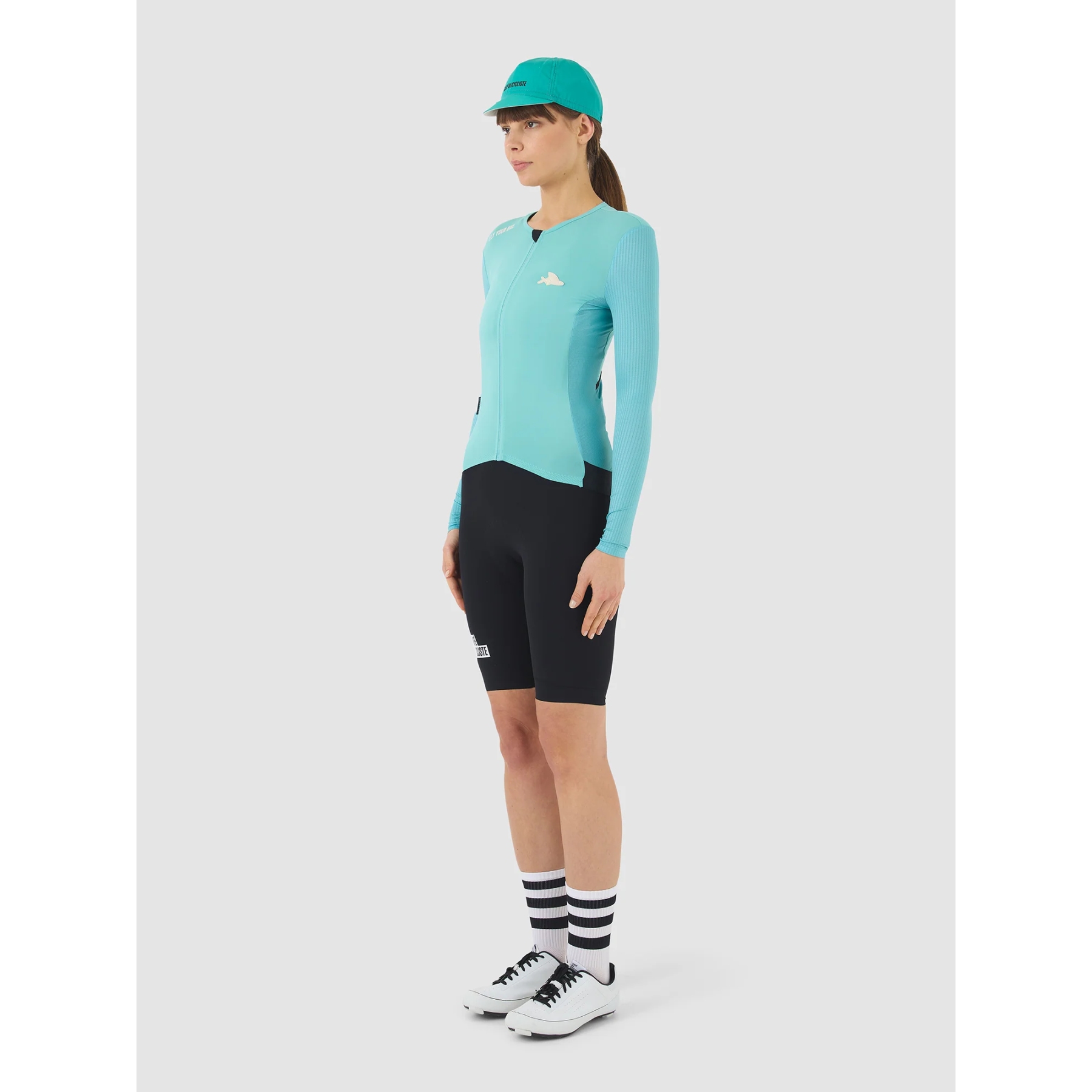 Café du Cycliste Roxane Long Sleeve Jersey Women - riviera
