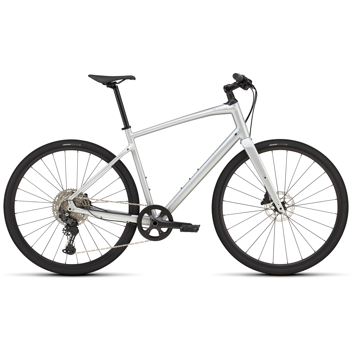 Productfoto van Specialized SIRRUS X 4.0 - Fitnessfiets - 2025 - satin silver dust / cool grey reflective