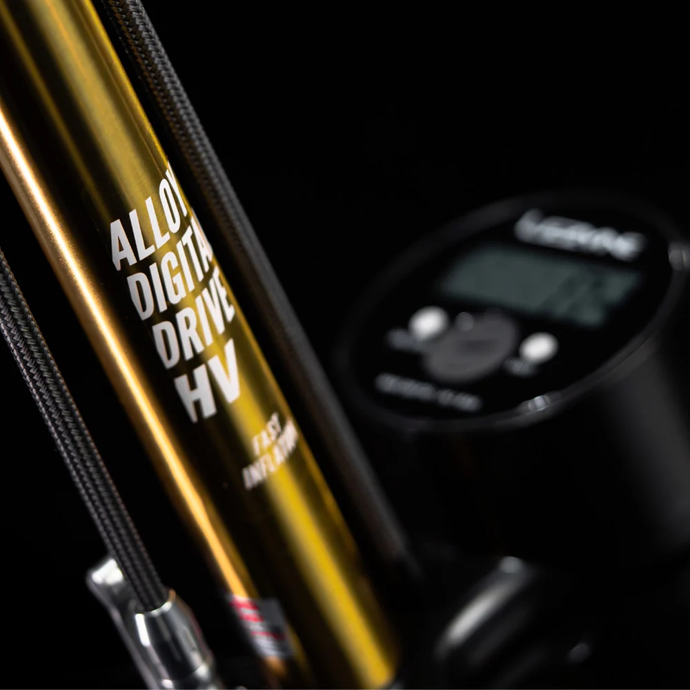 Lezyne CNC Digital Drive 3.5 Floor Pump - Gold - Special