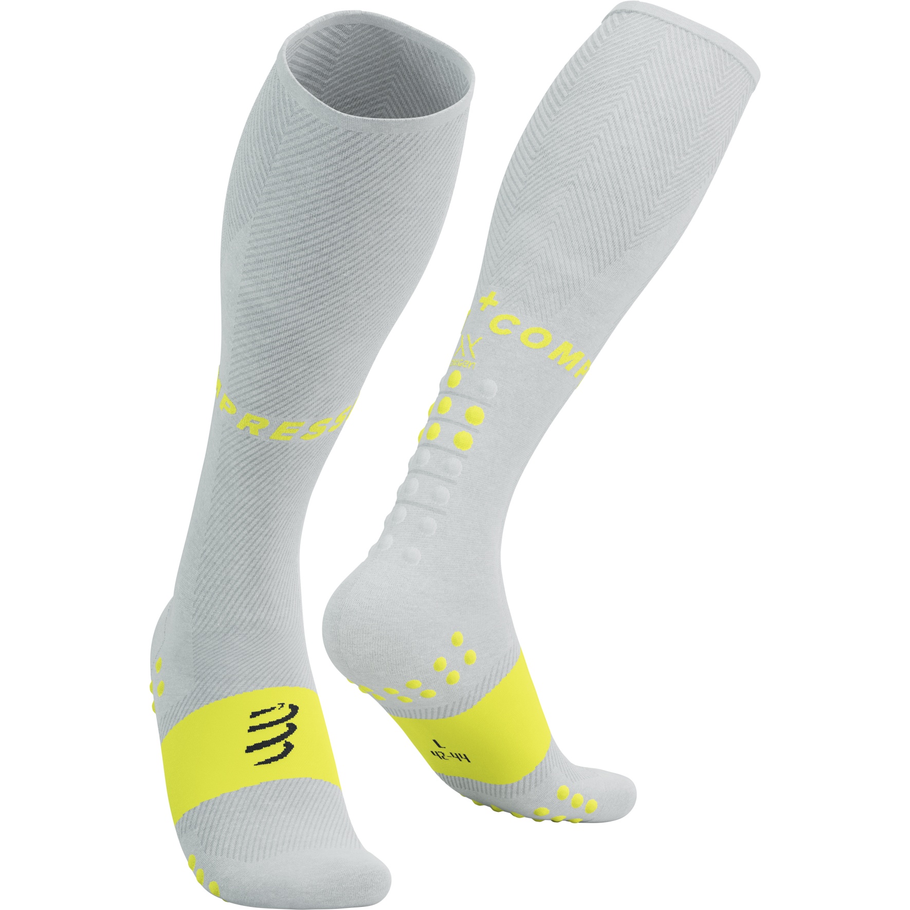Picture of Compressport Full Oxygen Compression Socks - safety yellow/white/black