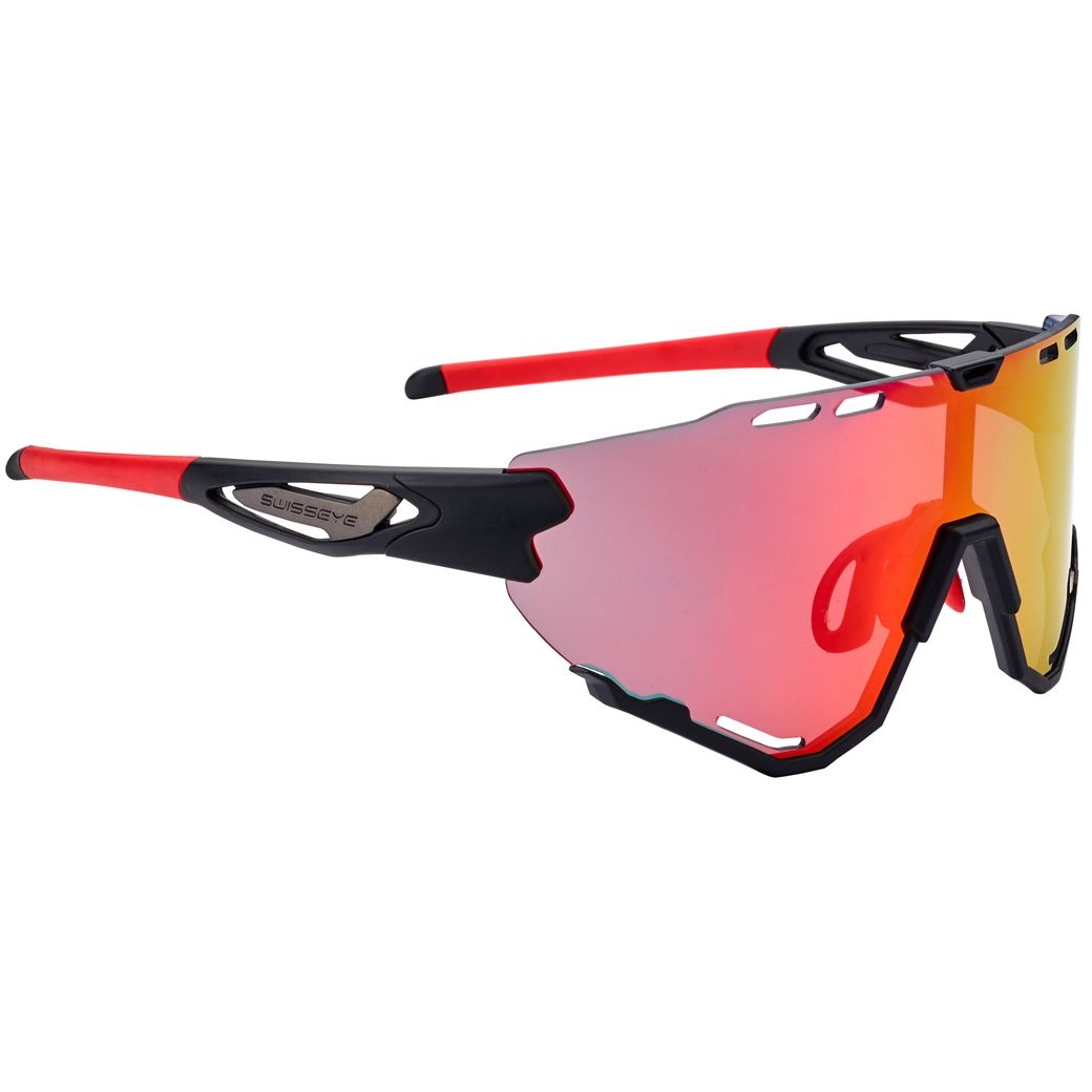 Produktbild von Swiss Eye Mantra Brille - Black Matt / Red - Smoke BR Revo 13021