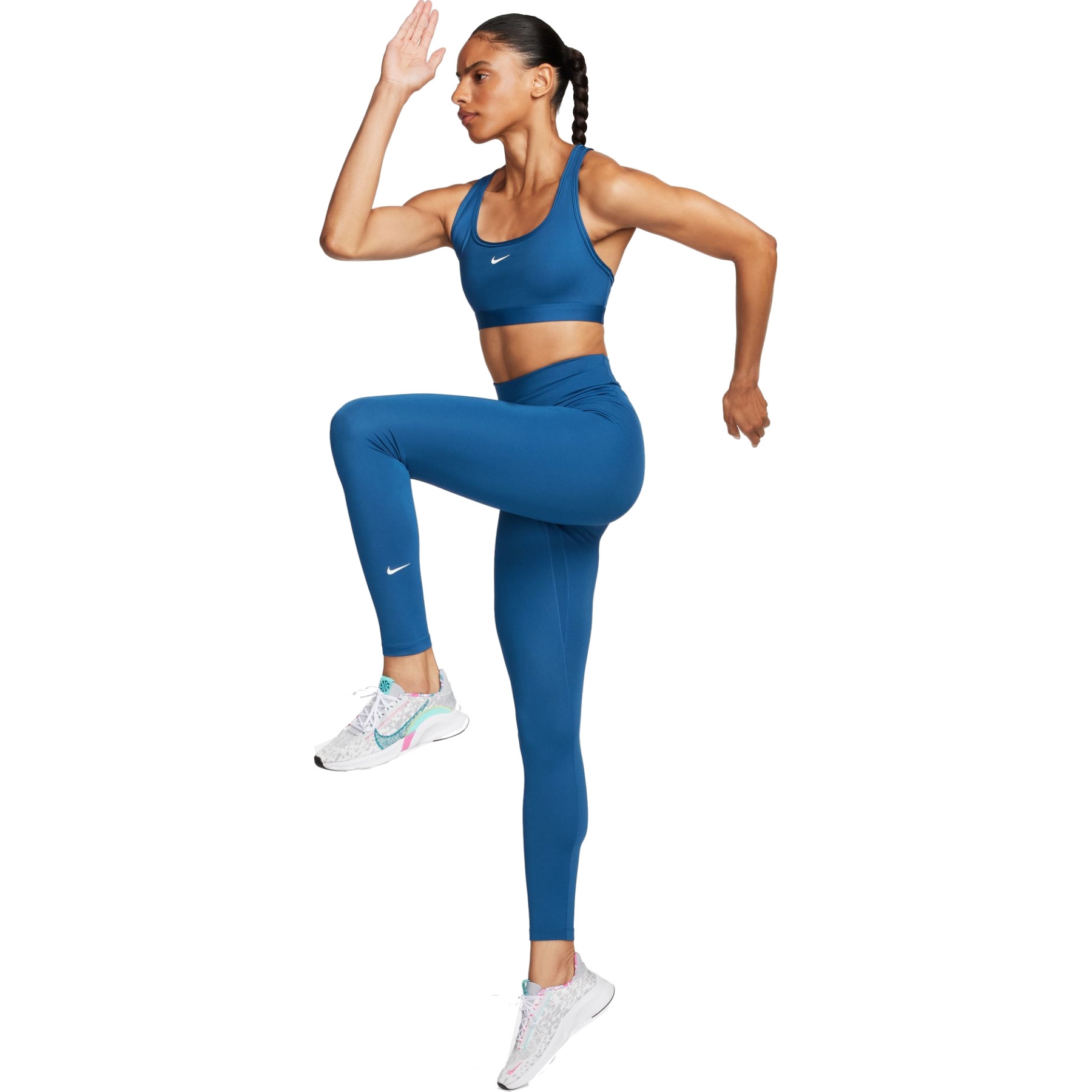 Nike One Dri-FIT High-Rise Leggings Women - court blue/white