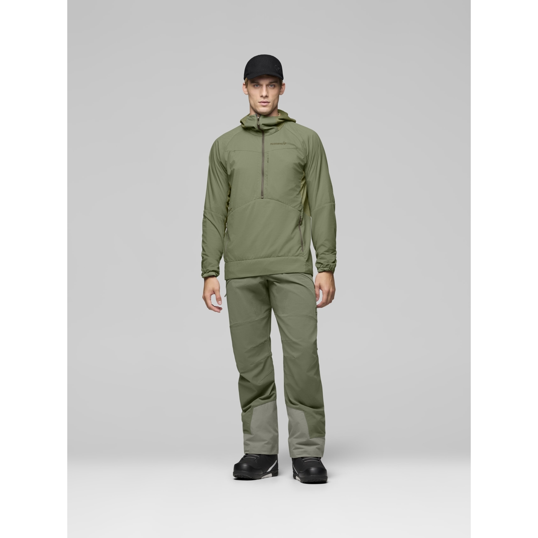 Norrona møre Octa Zip Hood Anorak Men - Deep Lichen Green | BIKE24
