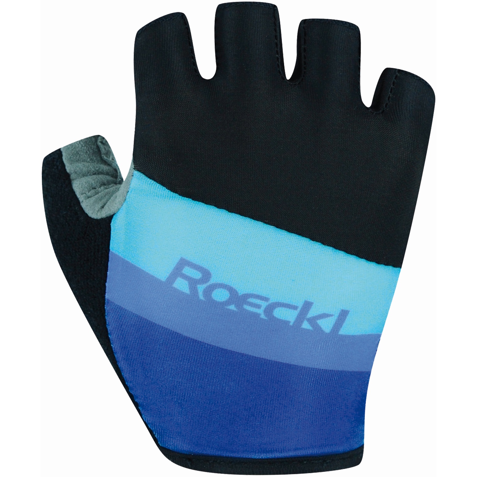 Picture of Roeckl Sports Ticino Kids Cycling Gloves - black/blue 056