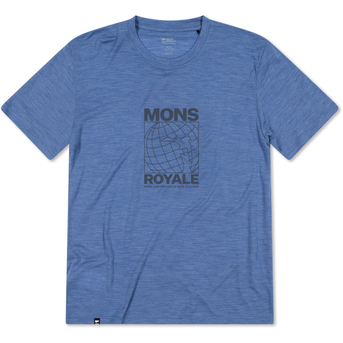 Мужская футболка Mons Royale Zephyr Merino Tencel™ - стальной синий