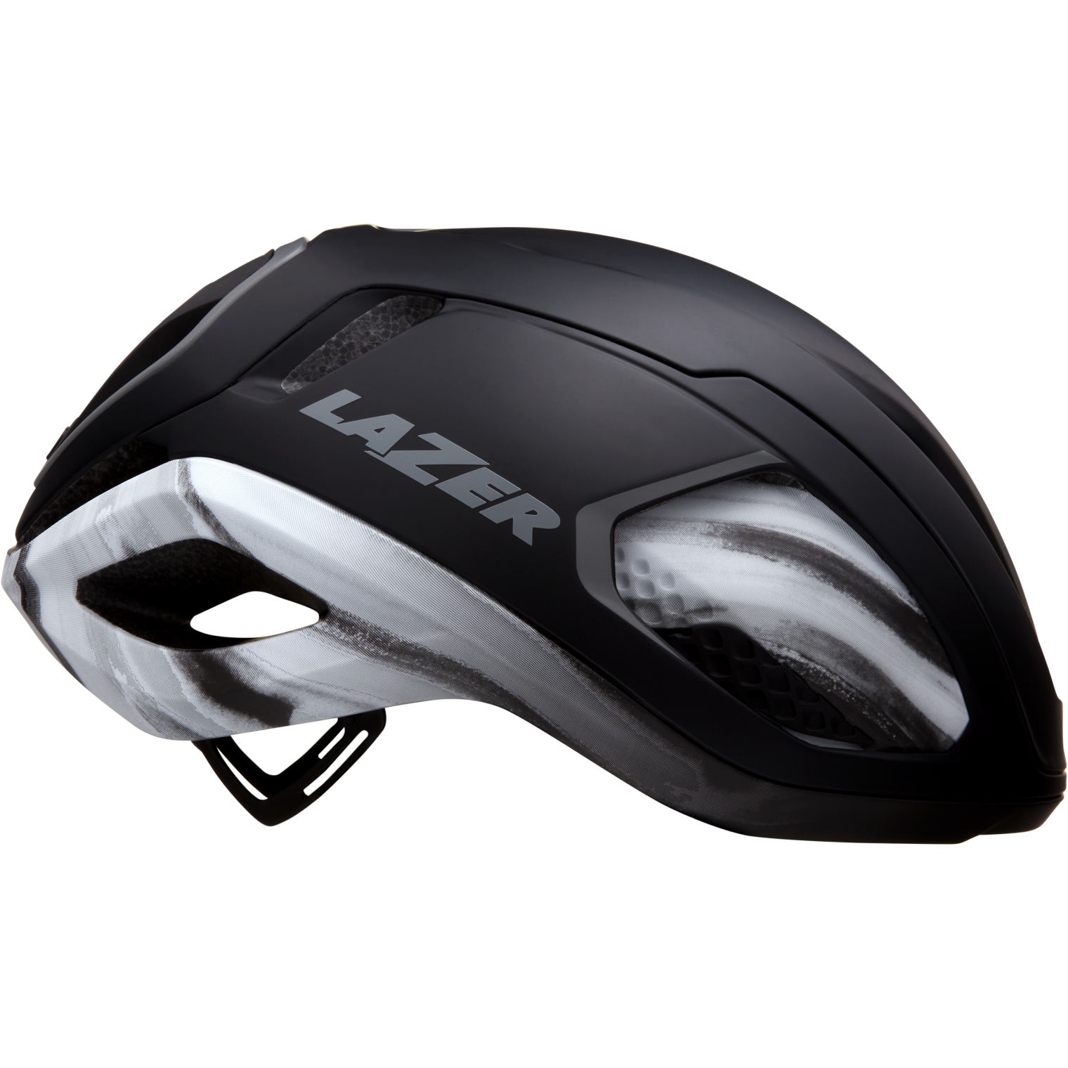 Image of Lazer Vento KinetiCore Road Helmet - black silver