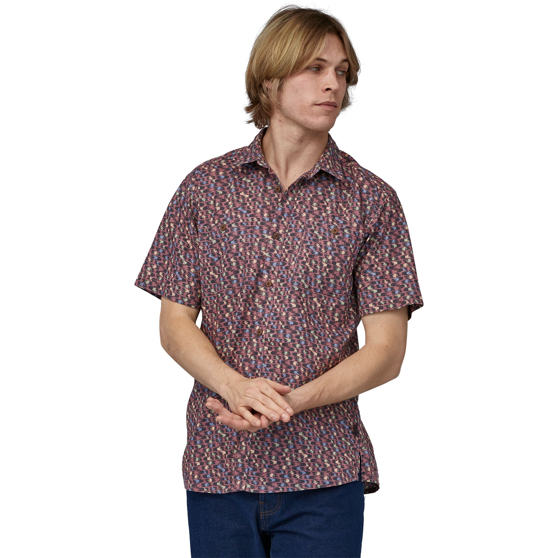 Picture of Patagonia Back Step Shirt Men - Intertwined Hands: Evening Mauve