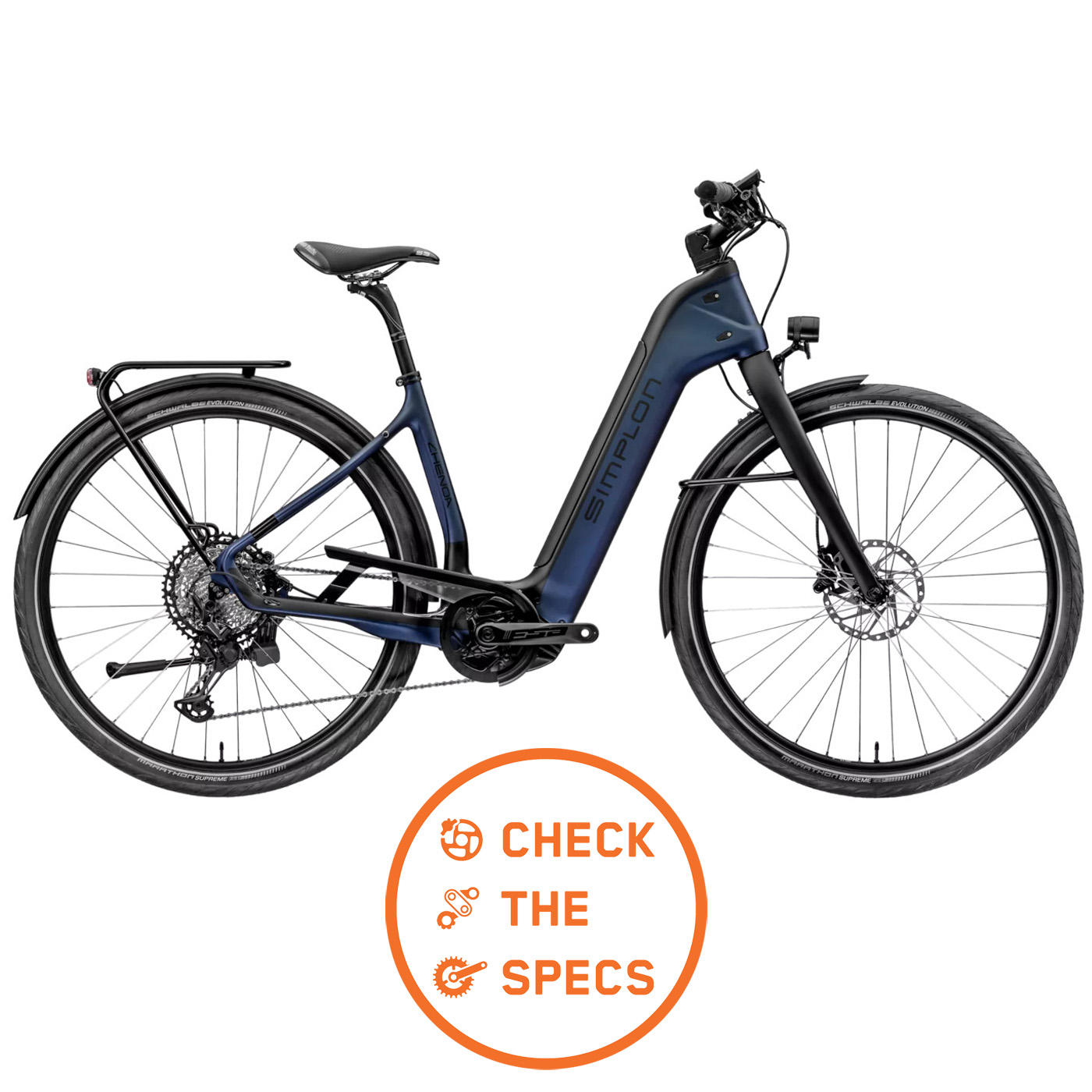 Produktbild von Simplon CHENOA BOSCH CX B3 - Enviolo HD - Tiefeinstieg Carbon Trekking E-Bike - 2023 - denim blue matt / black glossy A01