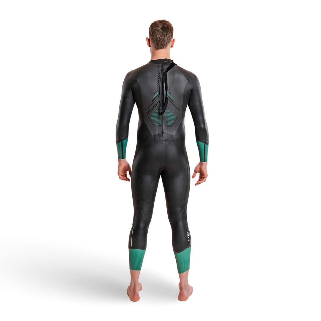 Zone3 Vision Wetsuit Men - black/forest green | BIKE24
