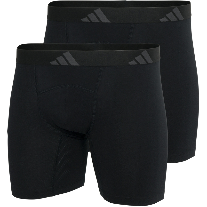 Produktbild von adidas Sports Underwear Active Flex CottonErgonomic Boxershorts Herren - Doppelpack - 000 schwarz